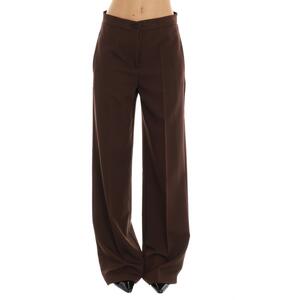 PANTALONE PALAZZO MARRONE